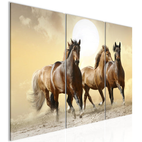Wandbilder Wohnzimmer XXL Pferde Moderne Bilder Tiere